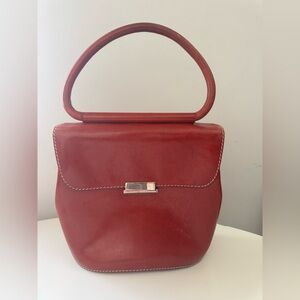 Melusine - Red Leather Handbag